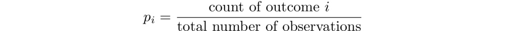 Equation for the calculation of probability.
