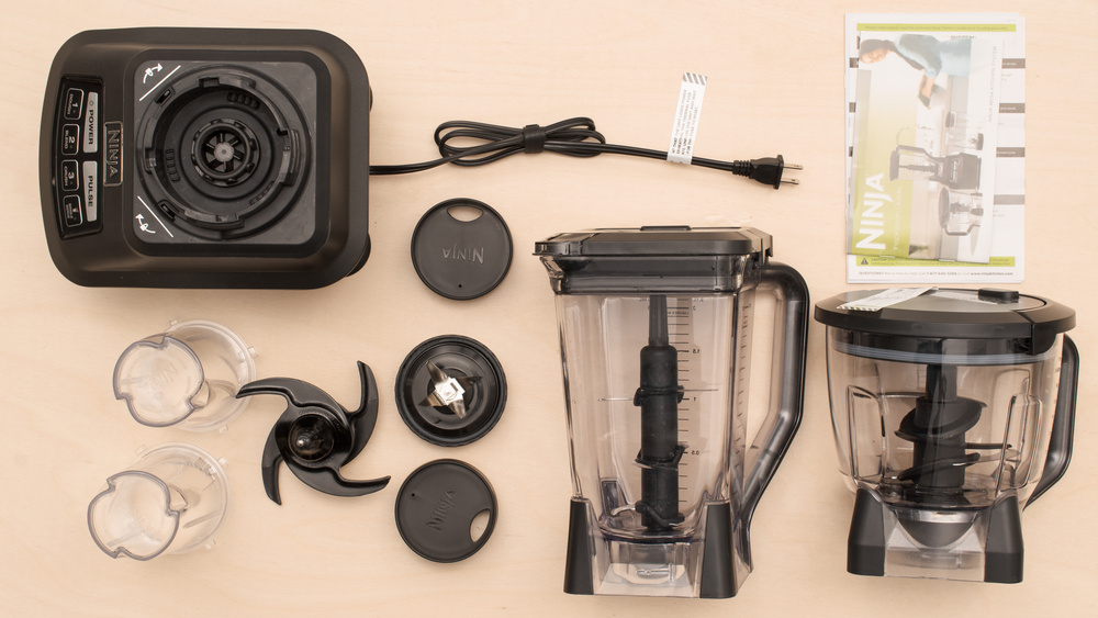 The Ninja Mega Kitchen System comes with a food processor and personal jars.