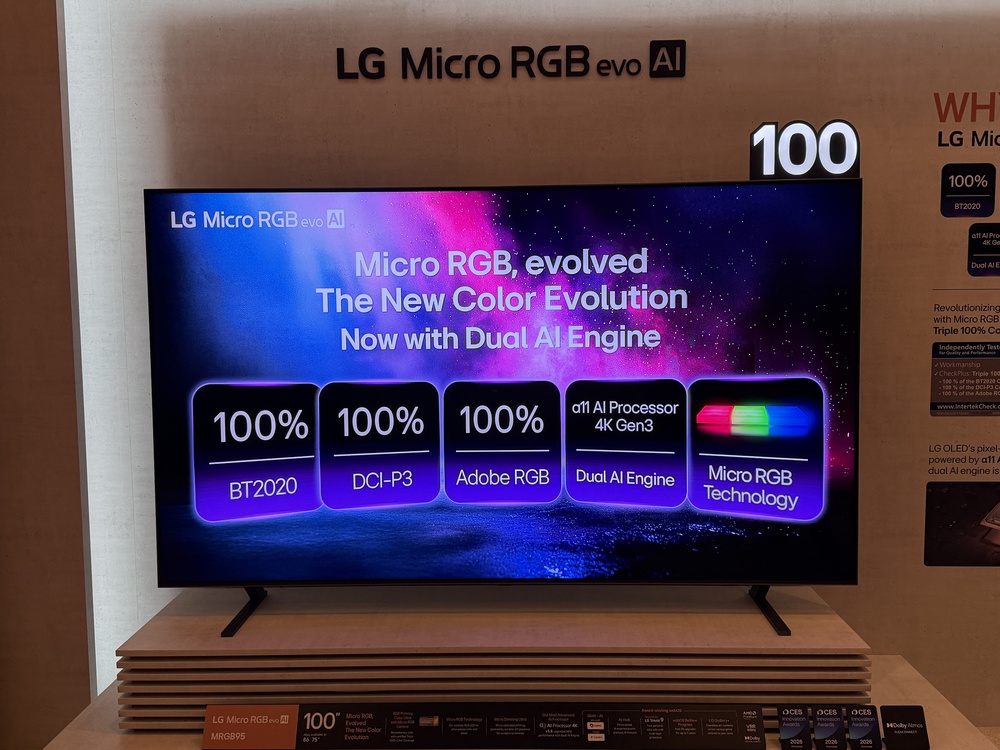 LG MRGB95 Micro RGB TV.