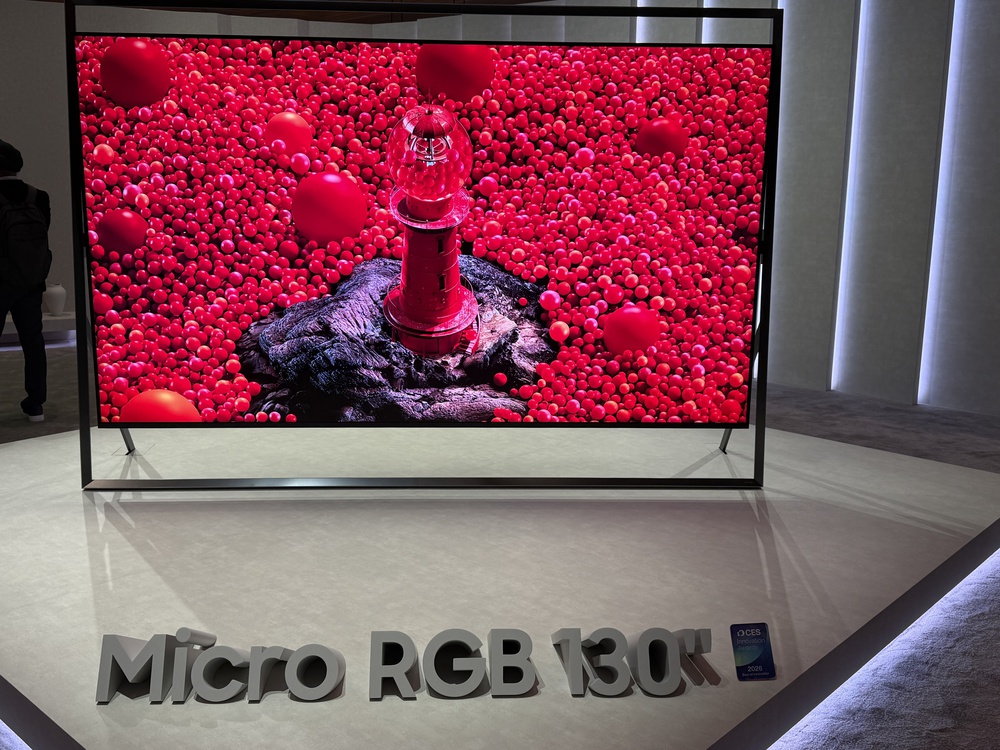 Samsung's 130" Micro RGB TV.