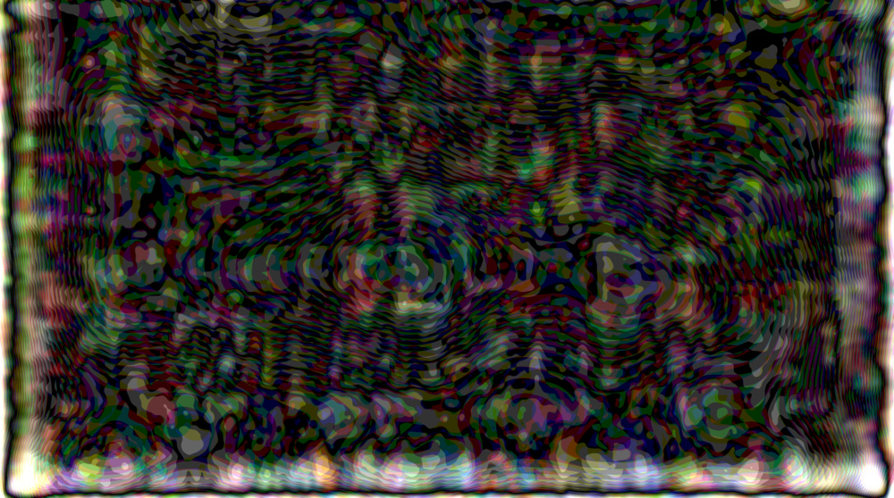 TV's 50% white image through high pass filter