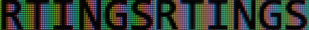 RTINGS.com logo showing the differences in sharpness